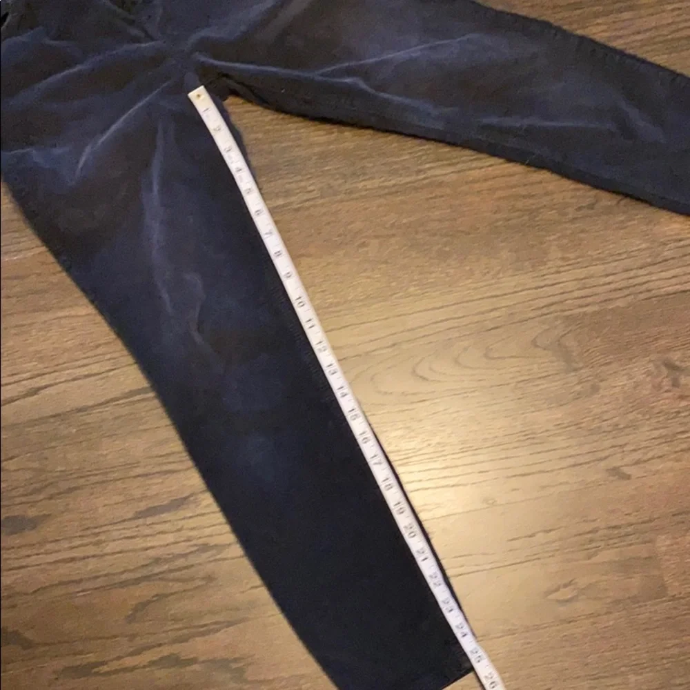 Free People Dark Blue Cords Corduroy Skinny 27 EUC